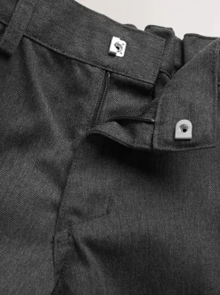 Gris - Short d'école à devant plat (3-14ans)