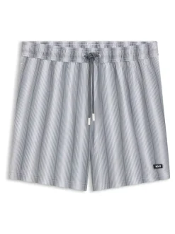 Gris - Shorts de bain BOSS Flounder à rayures