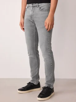 Gris - Skinny Fit (Skinny Fit) - Jeans stretch de confort