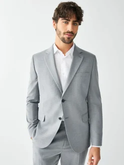 Gris - Skinny Fit (Skinny Fit) - Veste de costume texturée