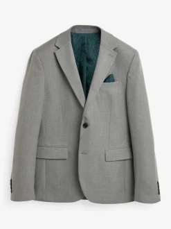 Gris - Slim Fit (Slim Fit) - Veste de costume texturée