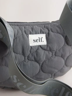 Gris - Soi-même. Sac à bandoulière en nylon