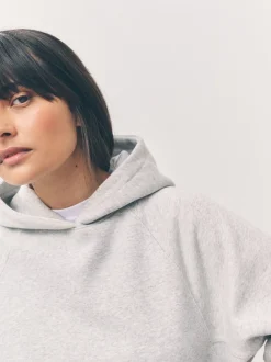 Gris - Sweat à capuche long épais décontracté