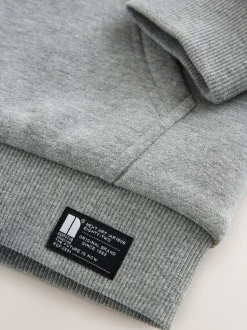 Gris - Sweat à capuche zippé en polaire Borg (3-16ans)