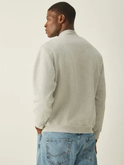 Gris - Sweat-shirt Lyle & Scott Vêtements d'intérieur à col zippé