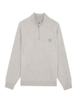 Gris - Sweat-shirt Lyle & Scott Vêtements d'intérieur à col zippé