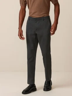 Gris - Taille élastiquée Vêtement de survêtement élégant sur le devant uni