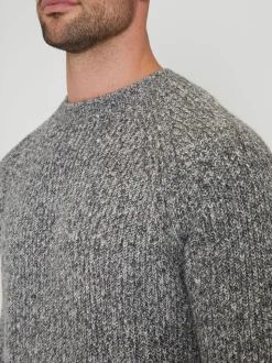 Gris - Threadbare Manches raglan Col rond Pull