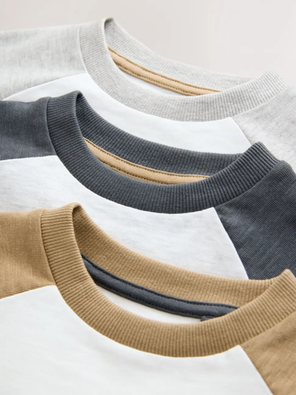 Gris - T-shirts raglan à manches longues Lot de 3 (3mois7ans)