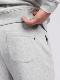 Gris - US Polo Assn Double Horsemen Sweat homme Shorts 100% coton