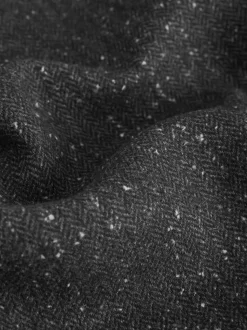 Gris - Veste à Chevrons texturée en laine