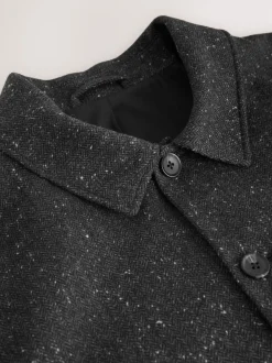 Gris - Veste à Chevrons texturée en laine