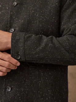 Gris - Veste à Chevrons texturée en laine