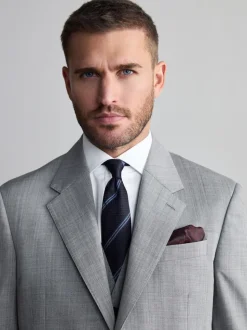 Gris - Vestes de Costume Nova Fides Signatures Coupe classique en laine italienne 100%