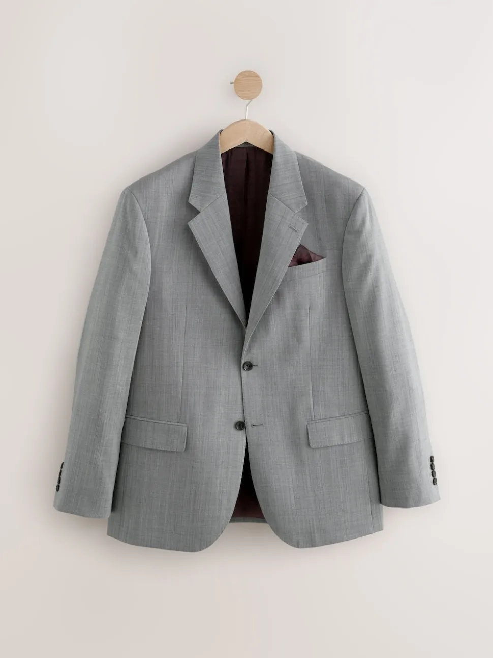 Gris - Vestes de Costume Nova Fides Signatures Coupe classique en laine italienne 100%