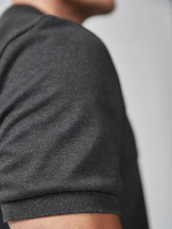 Gris anthracite - Ajustement régulier - Polo Manches courtes Pique