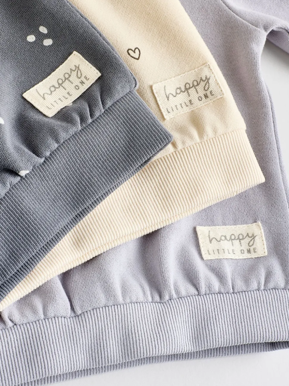 Gris anthracite & Crème - Ensemble 6 pièces pour bébé sweat et jogging (0mois2ans)