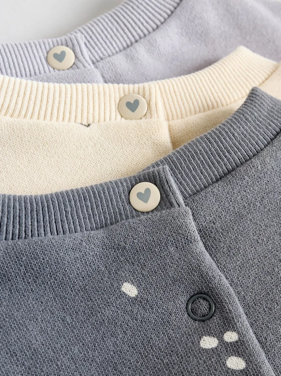 Gris anthracite & Crème - Ensemble 6 pièces pour bébé sweat et jogging (0mois2ans)