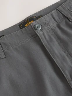 Gris anthracite - Skinny Fit (Skinny Fit) - Pantalon cargo stretch en coton