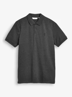Gris anthracite - Slim Fit (Slim Fit) - Polo Manches courtes Pique