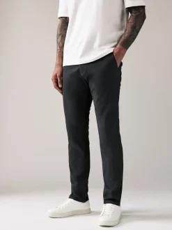 Gris anthracite - Slim Fit (Slim Fit) - Pantalon chino stretch
