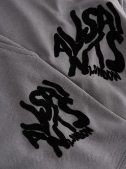 Gris anthracite/floqué - Ensemble t-shirt et short en molleton smALLSAINTS Orlando