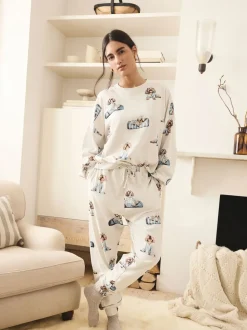 Gris Charlie le Cockapoo - Pyjama à manches longues