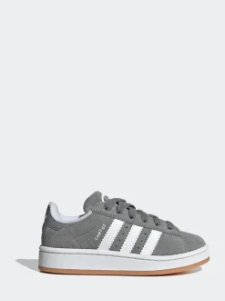 Gris clair - Baskets Adidas Original Campus 00s à lacets élastiques pour enfant