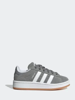 Gris clair - Baskets Adidas Original Campus 00s à lacets élastiques pour enfant