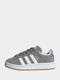 Gris clair - Baskets Adidas Original Campus 00s à lacets élastiques pour enfant