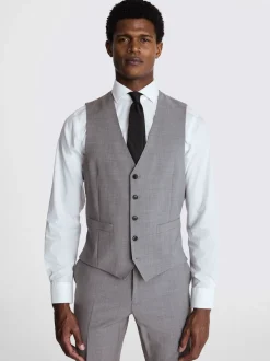 Gris clair - Gilet de Costume MOSS Habillé Performance