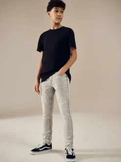 Gris clair - Jeans extensibles (3-17yrs)