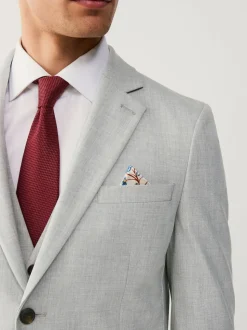 Gris clair - Slim Fit (Slim Fit) - Veste de costume stretch Motionflex