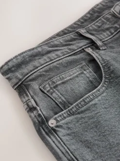 Gris clair - Slim Fit (Slim Fit) - délavé vintage Denim Jeans