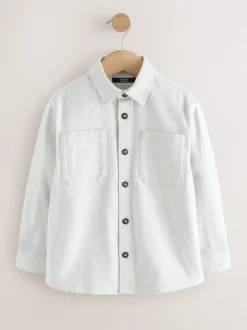 Gris clair - Surchemise brossée (3-16ans)