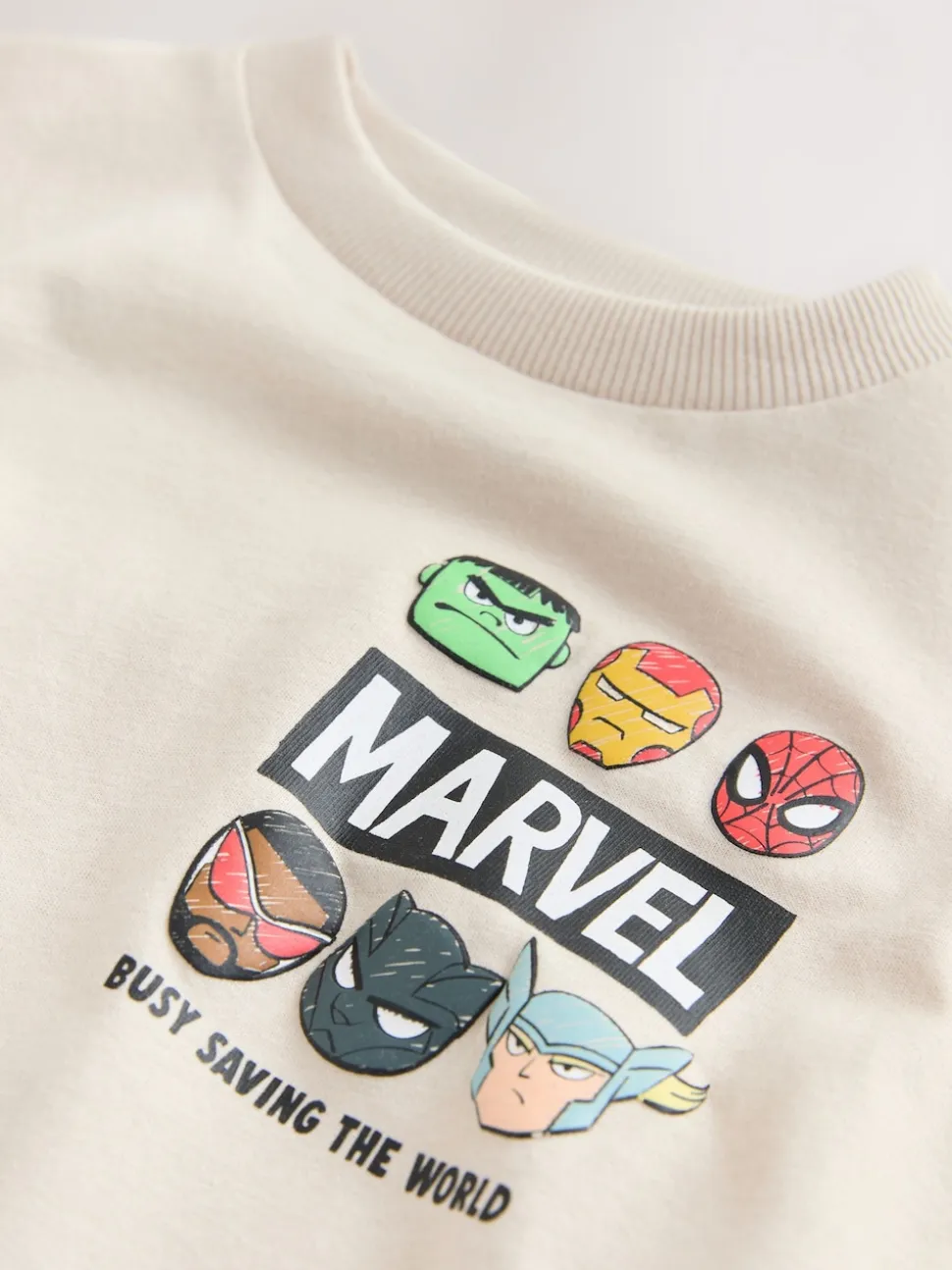 Gris clair - T-shirt Marvel en coton à manches courtes (3mois-8ans)