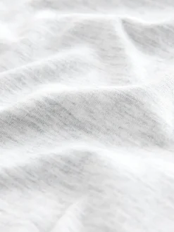 Gris clair chiné - Slim Fit (Slim Fit) - T-shirt Essential Col rond en coton