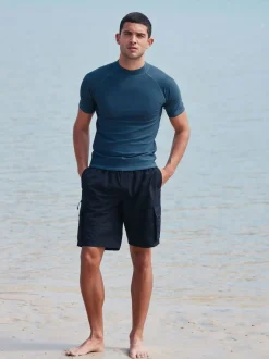 Gris d'ardoise - Active Manche courte Rash gilet