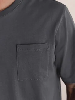 Gris d'ardoise - Ensemble pyjama en jersey à manches courtes