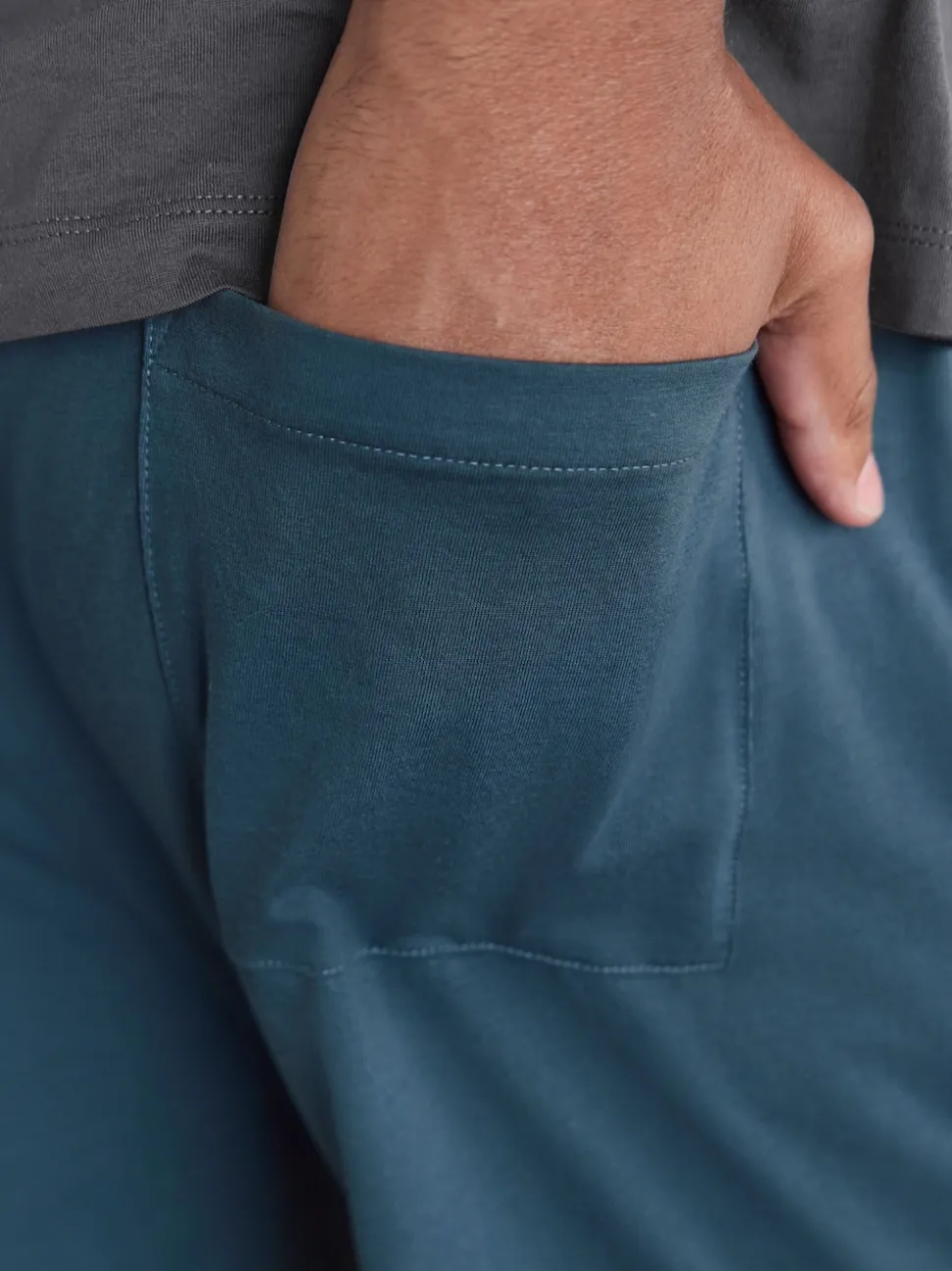 Gris d'ardoise - Ensemble pyjama en jersey à manches courtes