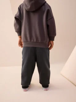 Gris d'ardoise - Joggings Jambe large en jersey (3mois à7ans)