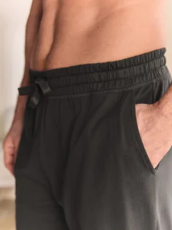 Gris d'ardoise - Ouvert - Jogging Loopback doux au toucher à poignets