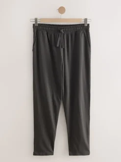 Gris d'ardoise - Ouvert - Jogging Loopback doux au toucher à poignets