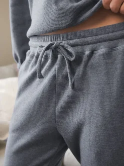 Gris d'ardoise - Pyjama à manches longues Cosy Waffle