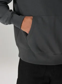 Gris d'ardoise - Sweat à capuche Imprimé graphique