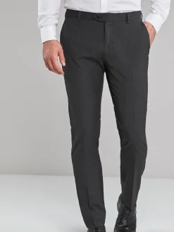 Gris de charbon de bois - Skinny Fit (Skinny Fit) - Pantalon intelligent stretch
