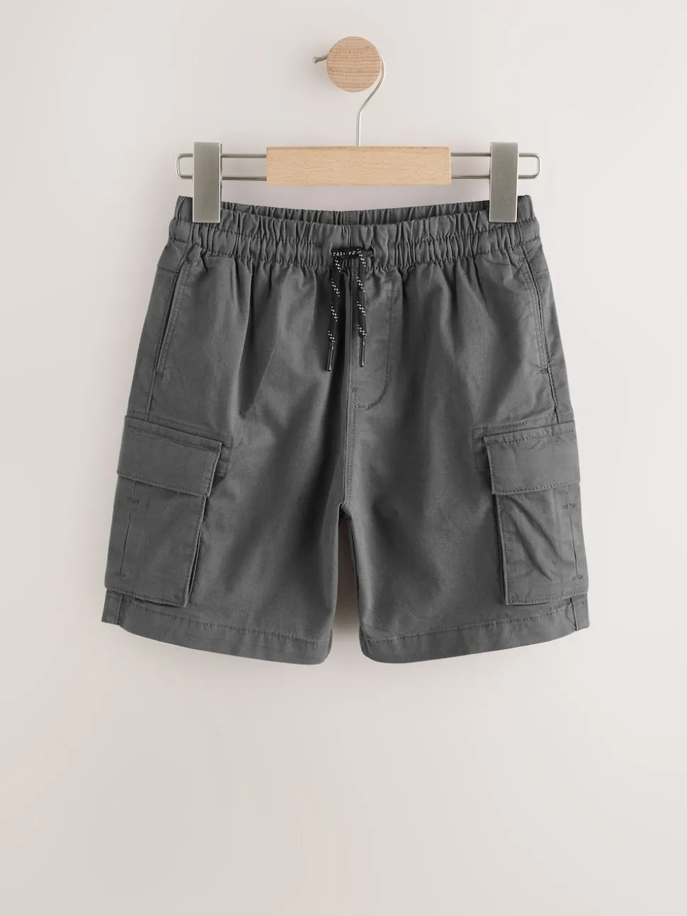 Gris de charbon de bois - Short cargo (3-16ans)
