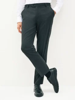 Gris de charbon de bois - Coupe sur mesure - Pantalon intelligent stretch