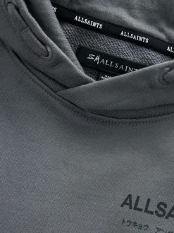 Gris de charbon de bois - SmallSaints Oversized Underground Pullover Sweat-shirt à capuche