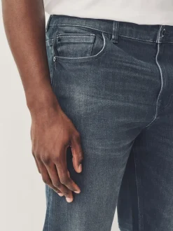 Gris de charbon de bois - Slim Fit (Slim Fit) - extensible Denim Jeans